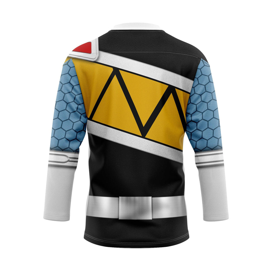 Gearhomie Black Power Rangers Dino Charge Hockey Jersey - Gearhomie.com