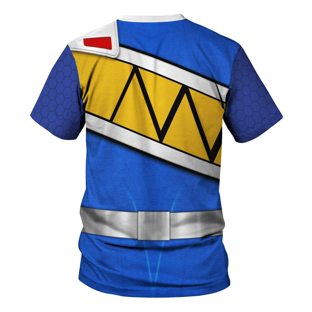 Gearhomie Blue Power Rangers Dino Charge Hoodies Sweatshirt T-shirt Hawaiian - Gearhomie.com