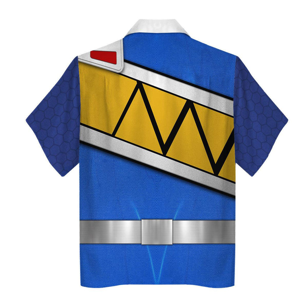 Gearhomie Blue Power Rangers Dino Charge Hoodies Sweatshirt T-shirt Hawaiian - Gearhomie.com