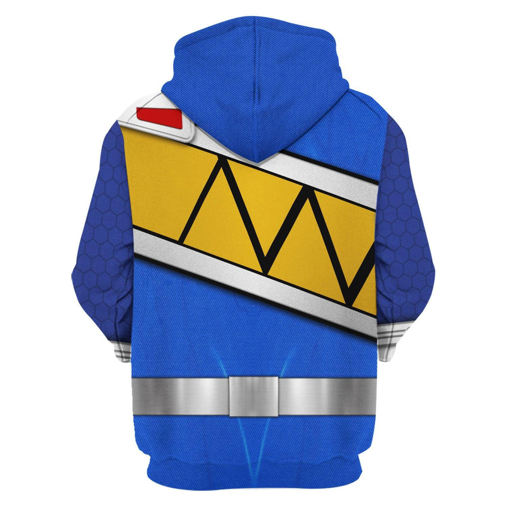 Gearhomie Blue Power Rangers Dino Charge Hoodies Sweatshirt T-shirt Hawaiian - Gearhomie.com