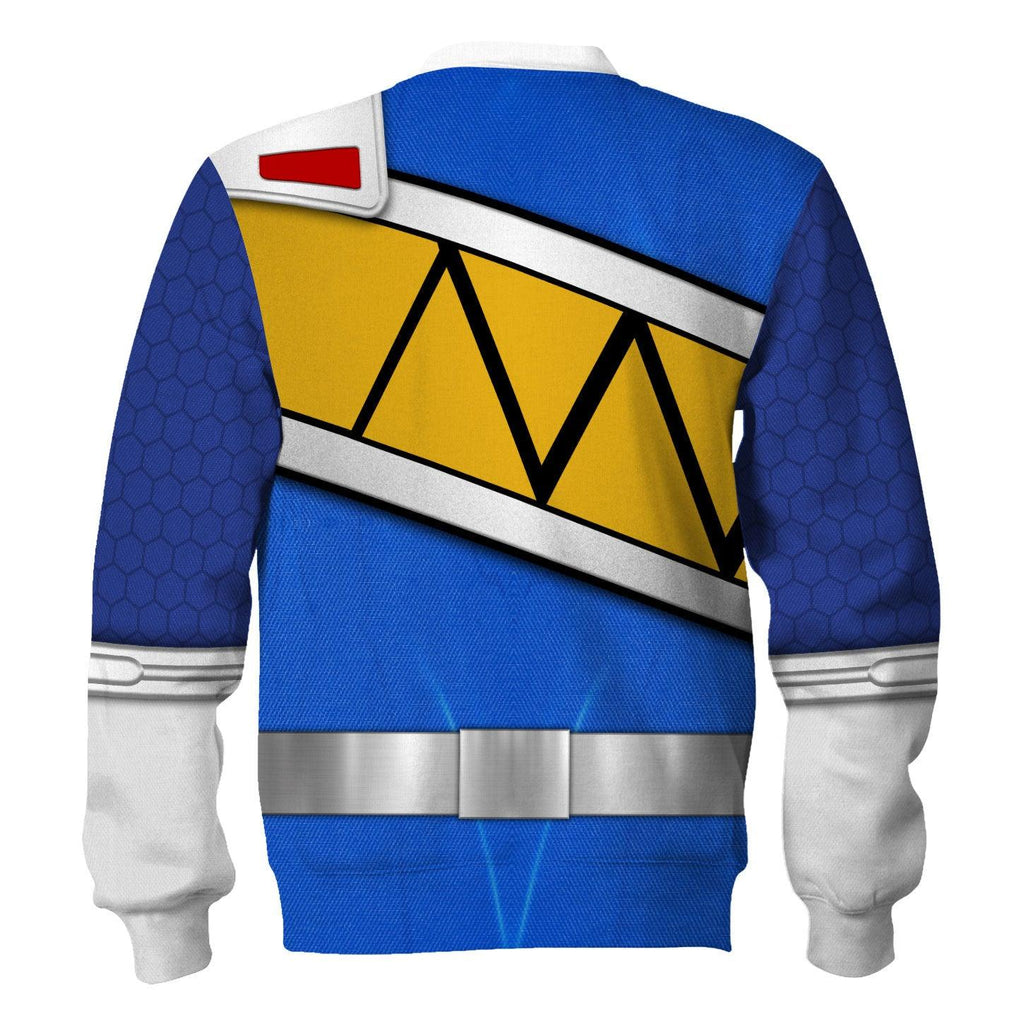 Gearhomie Blue Power Rangers Dino Charge Hoodies Sweatshirt T-shirt Hawaiian - Gearhomie.com