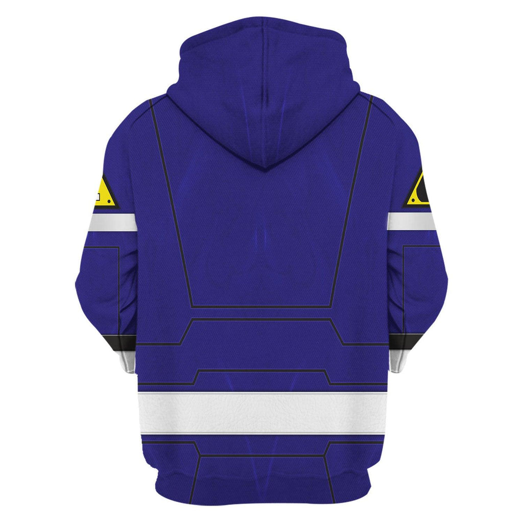 Gearhomie Blue Power Rangers Turbo Hoodies Sweatshirt T-shirt Hawaiian - Gearhomie.com