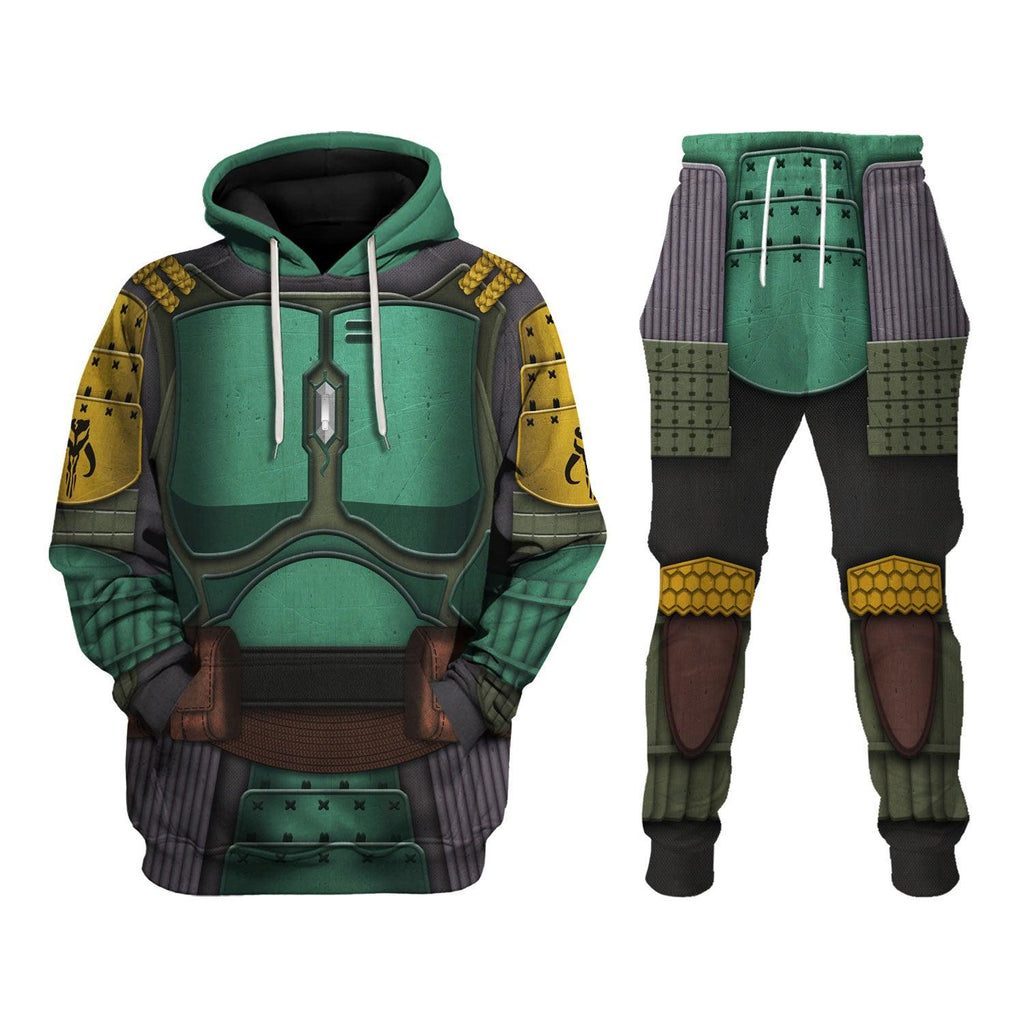 Gearhomie Boba Fet Samurai Costume Hoodie Sweatshirt T-Shirt Sweatpants - Gearhomie.com