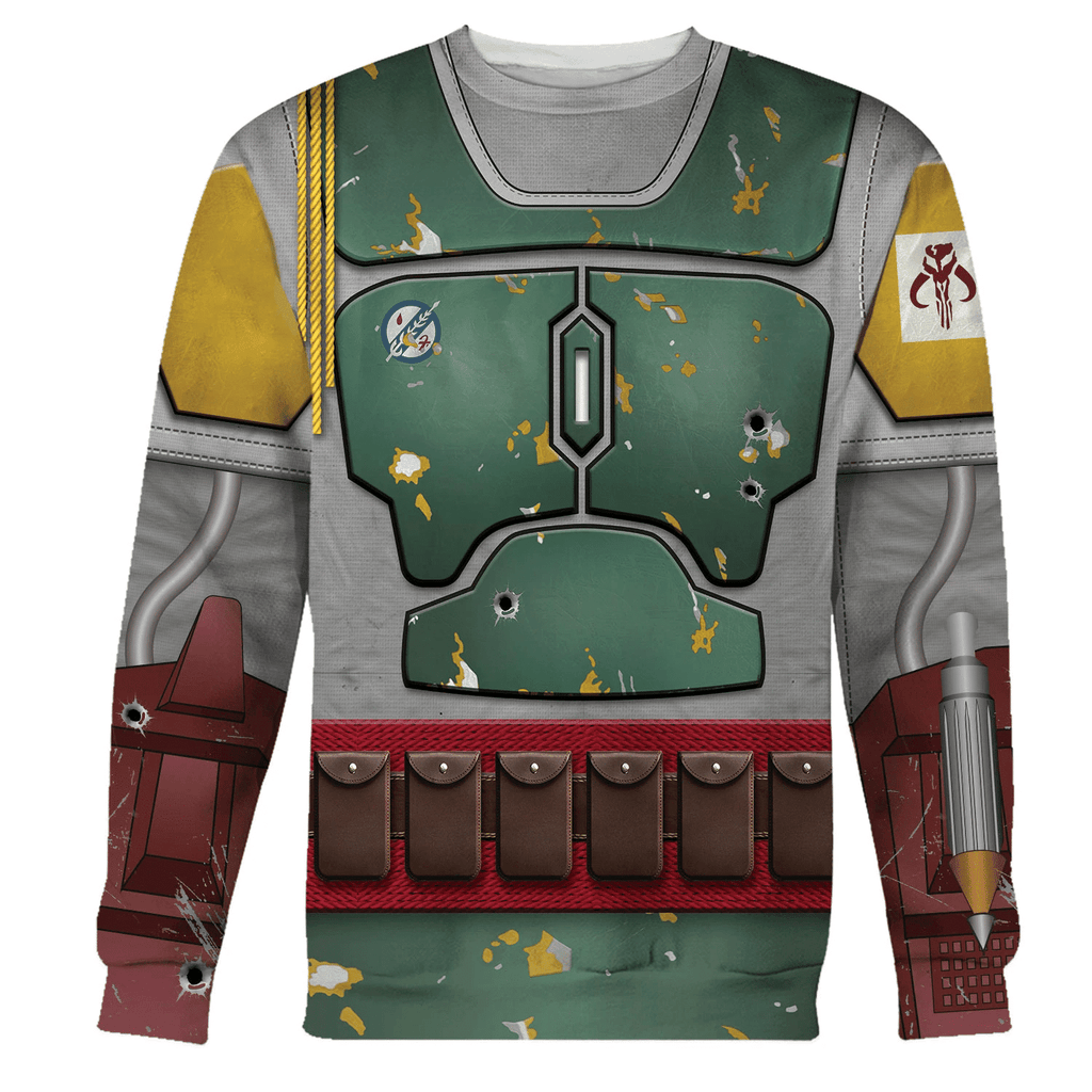 Gearhomie Boba Fett Costume Hoodie Sweatshirt T-Shirt Sweatpants - Gearhomie.com