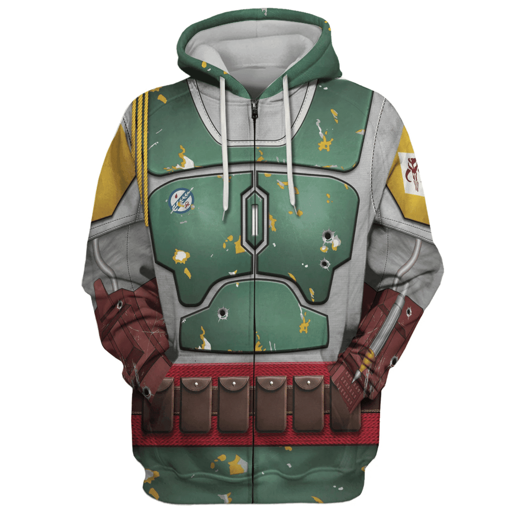 Gearhomie Boba Fett Costume Hoodie Sweatshirt T-Shirt Sweatpants - Gearhomie.com