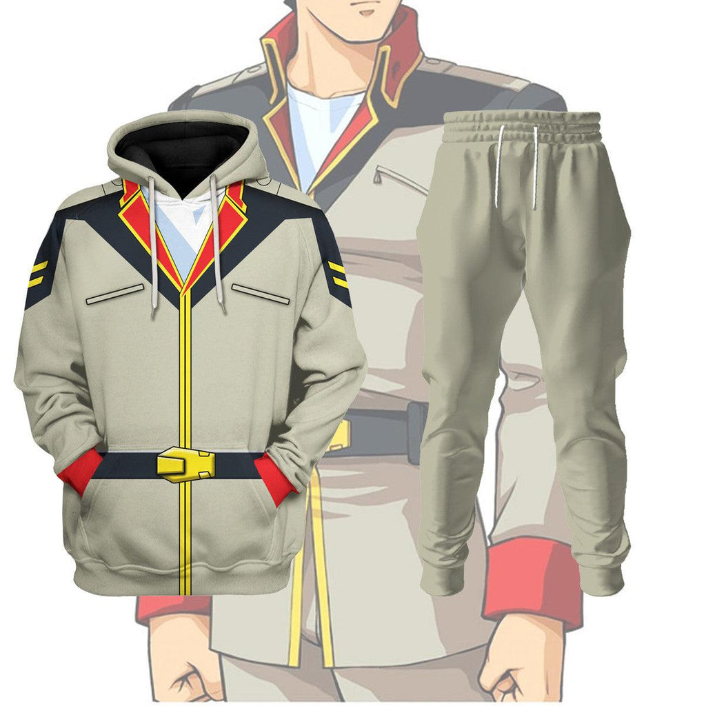 Gearhomie Bright Noa Mobile Suit Gundam Costume All Over Print Tracksuit Hoodie - DucG