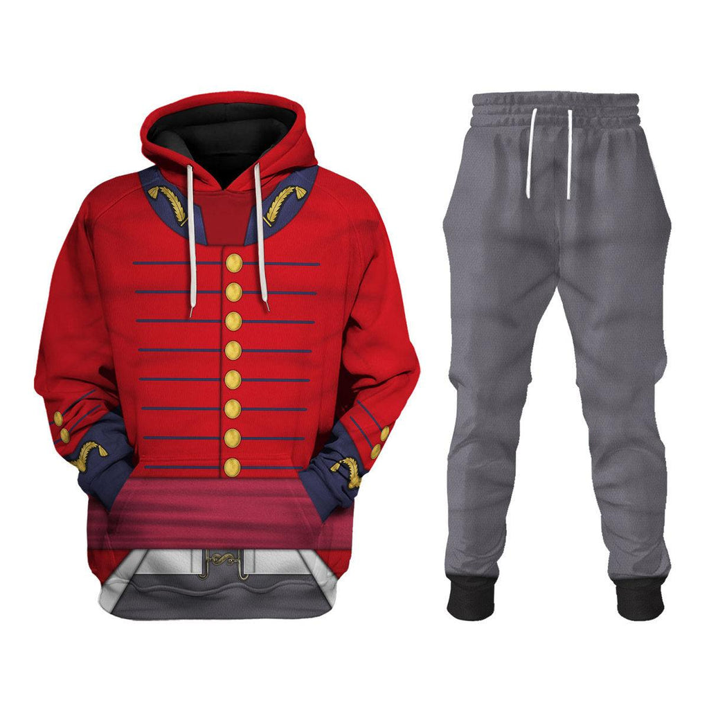 Gearhomie British ADC (1812-1815) Uniform All Over Print Hoodie Sweatshirt T-Shirt Tracksuit - Gearhomie.com