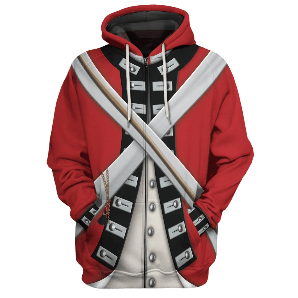 Gearhomie British Army Red Coat Hoodie Sweatshirt T-Shirt Tracksuit - Gearhomie.com