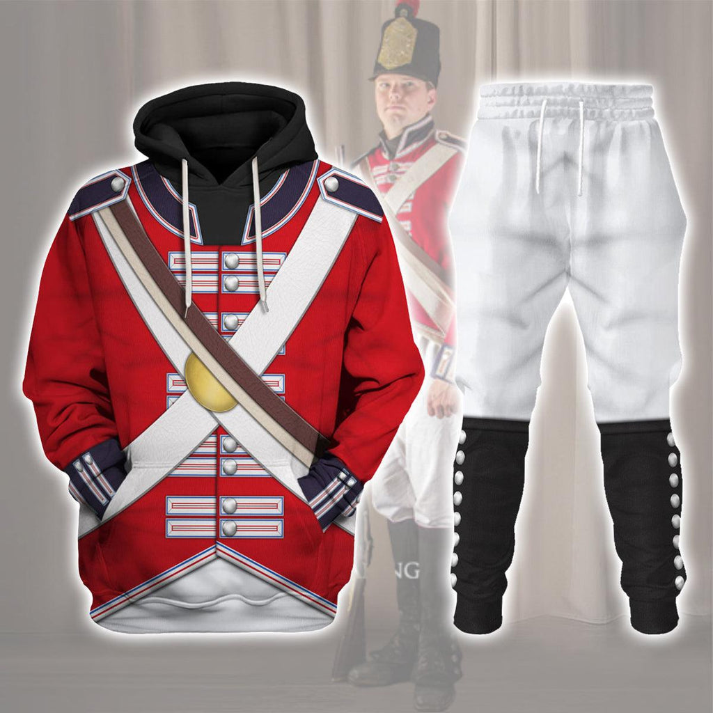 Gearhomie British Line Regiment (1802-1812) Uniform All Over Print Hoodie Sweatshirt T-Shirt Tracksuit - Gearhomie.com