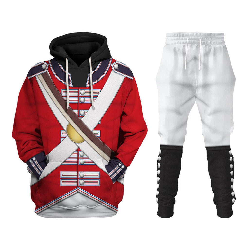 Gearhomie British Line Regiment (1802-1812) Uniform All Over Print Hoodie Sweatshirt T-Shirt Tracksuit - Gearhomie.com