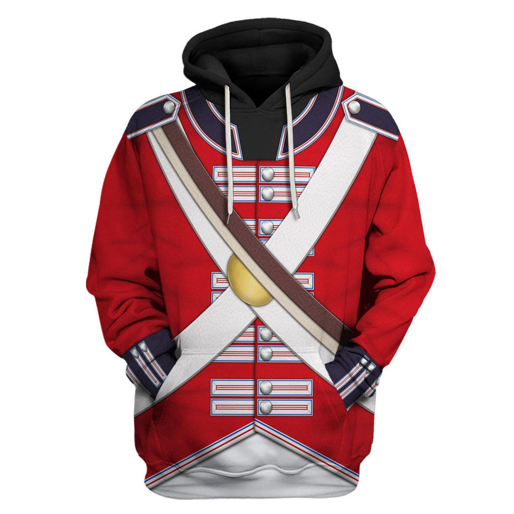 Gearhomie British Line Regiment (1802-1812) Uniform All Over Print Hoodie Sweatshirt T-Shirt Tracksuit - Gearhomie.com