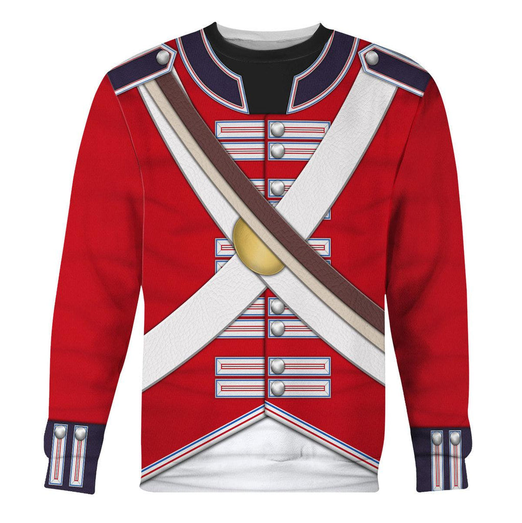 Gearhomie British Line Regiment (1802-1812) Uniform All Over Print Hoodie Sweatshirt T-Shirt Tracksuit - Gearhomie.com