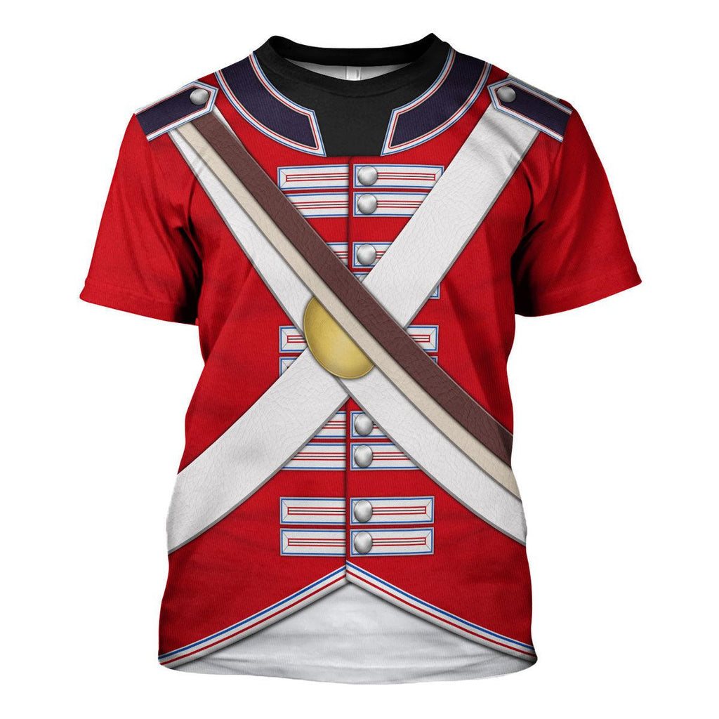 Gearhomie British Line Regiment (1802-1812) Uniform All Over Print Hoodie Sweatshirt T-Shirt Tracksuit - Gearhomie.com