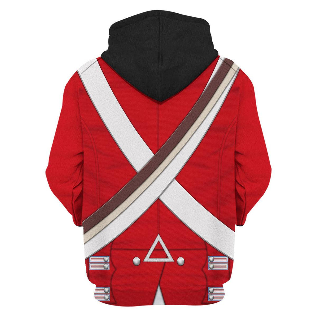 Gearhomie British Line Regiment (1802-1812) Uniform All Over Print Hoodie Sweatshirt T-Shirt Tracksuit - Gearhomie.com