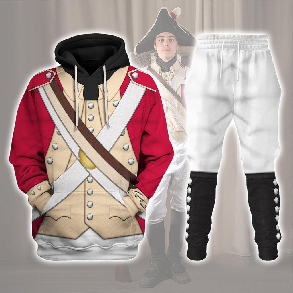 Gearhomie British Marine-Centre Company (1776-1783) Uniform All Over Print Hoodie Sweatshirt T-Shirt Tracksuit - Gearhomie.com