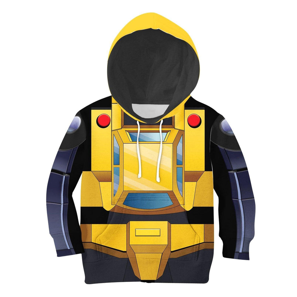 Gearhomie Bumblebee Kid Costume Cosplay Hoodie Sweatshirt T-Shirt - Gearhomie.com