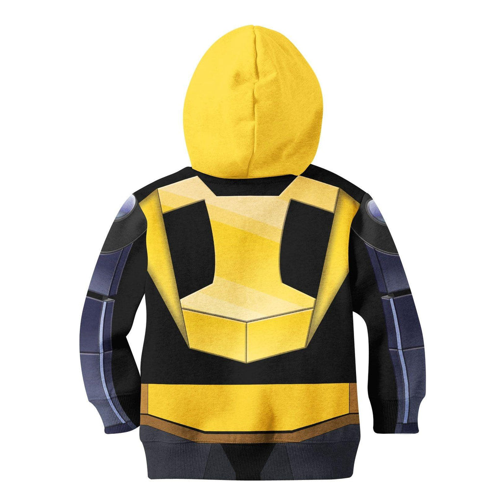 Gearhomie Bumblebee Kid Costume Cosplay Hoodie Sweatshirt T-Shirt - Gearhomie.com