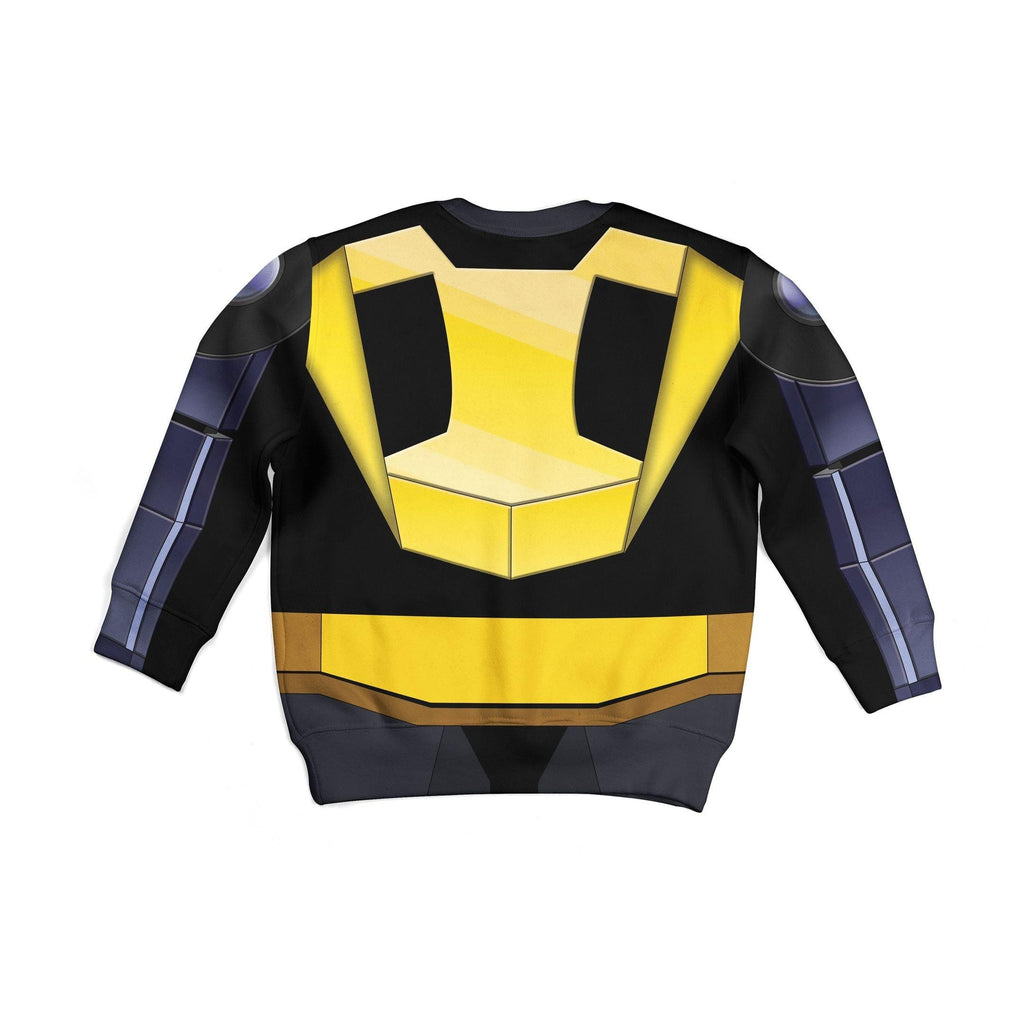 Gearhomie Bumblebee Kid Costume Cosplay Hoodie Sweatshirt T-Shirt - Gearhomie.com