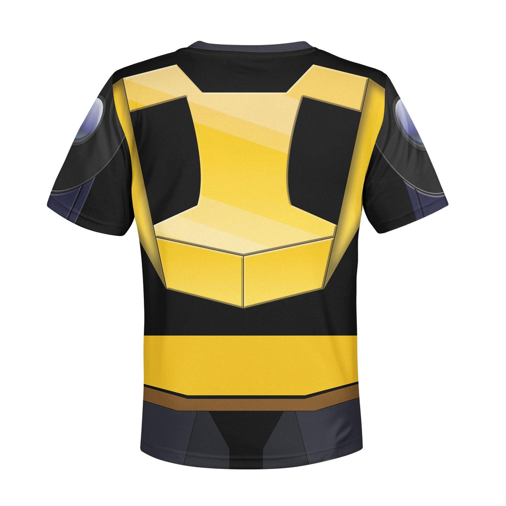 Gearhomie Bumblebee Kid Costume Cosplay Hoodie Sweatshirt T-Shirt - Gearhomie.com