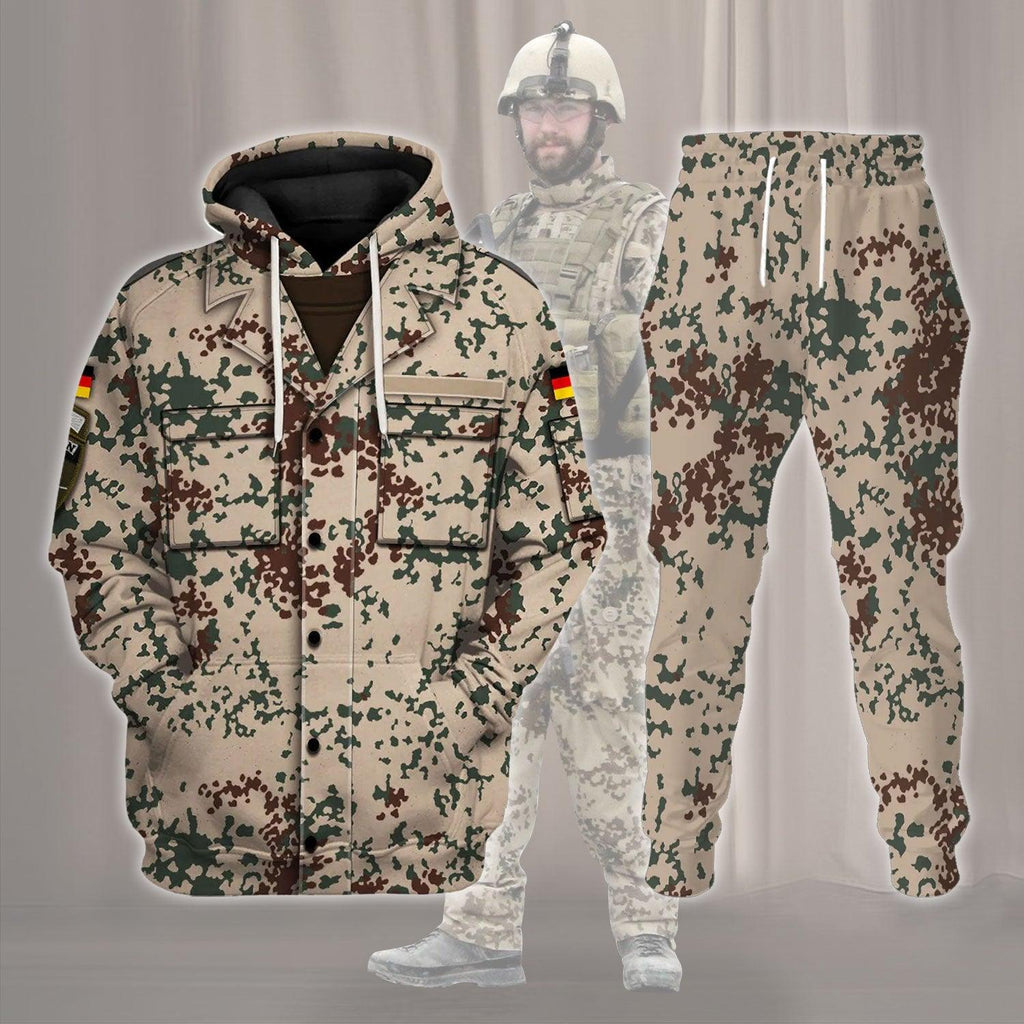 Gearhomie Bundeswehr Afghanistan Uniform Costume Hoodie Sweatshirt T-Shirt Tracksuit - Gearhomie.com