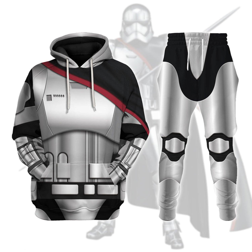 Gearhomie Captain Phasma's Armor Costume Hoodie Sweatshirt T-Shirt Sweatpants - Gearhomie.com