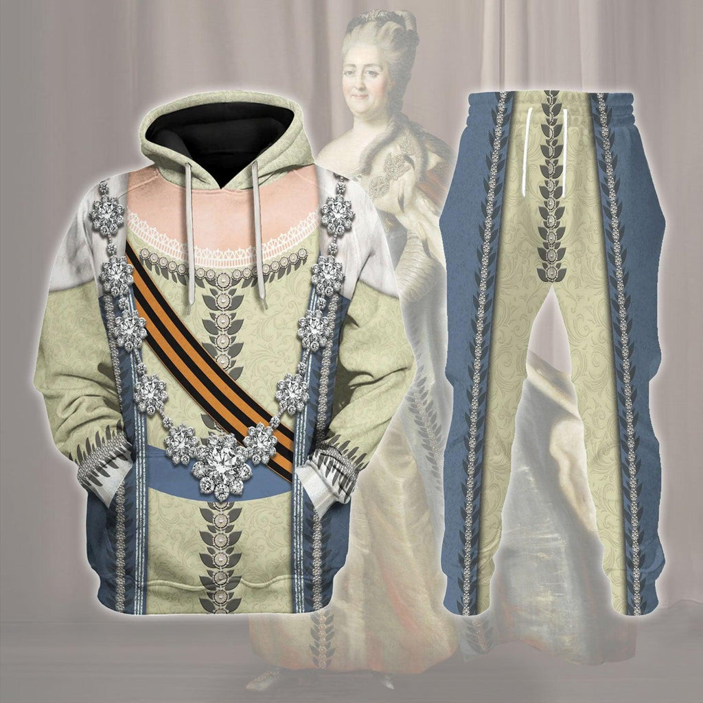 Gearhomie Catherine II, Catherine the Great Hoodie Sweatshirt T-Shirt Tracksuit - Gearhomie.com