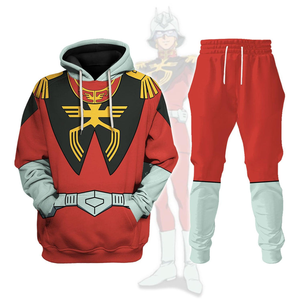 Gearhomie Char Aznable Mobile Suit Gundam Costume All Over Print Tracksuit Hoodie - DucG