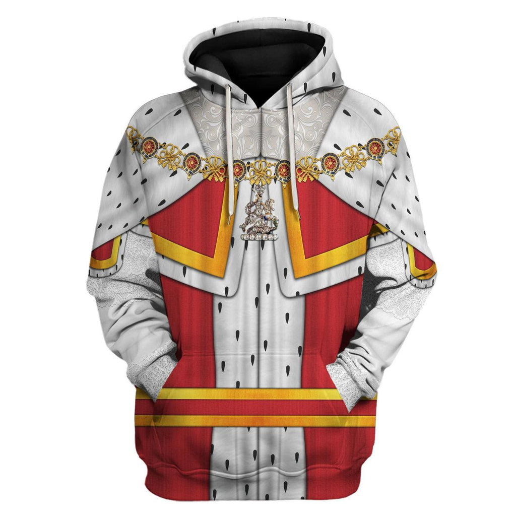 Gearhomie Charles II King of England Costume Hoodie Sweatshirt T-Shirt Tracksuit - Gearhomie.com