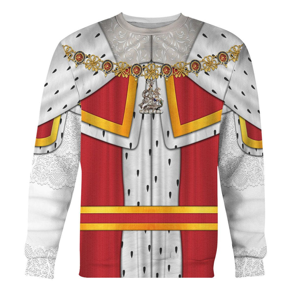 Gearhomie Charles II King of England Costume Hoodie Sweatshirt T-Shirt Tracksuit - Gearhomie.com