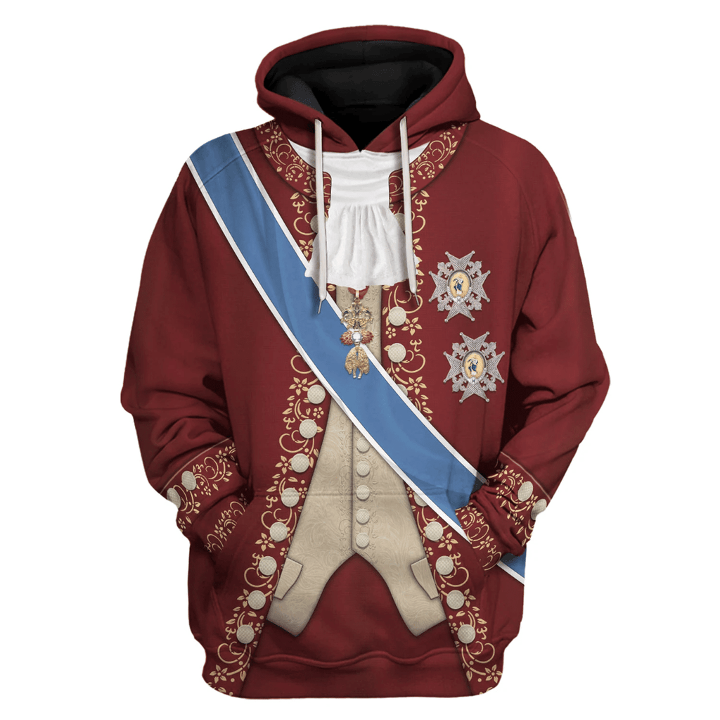 Gearhomie Charles III of Spain Costume Hoodie Sweatshirt T-Shirt Tracksuit - Gearhomie.com