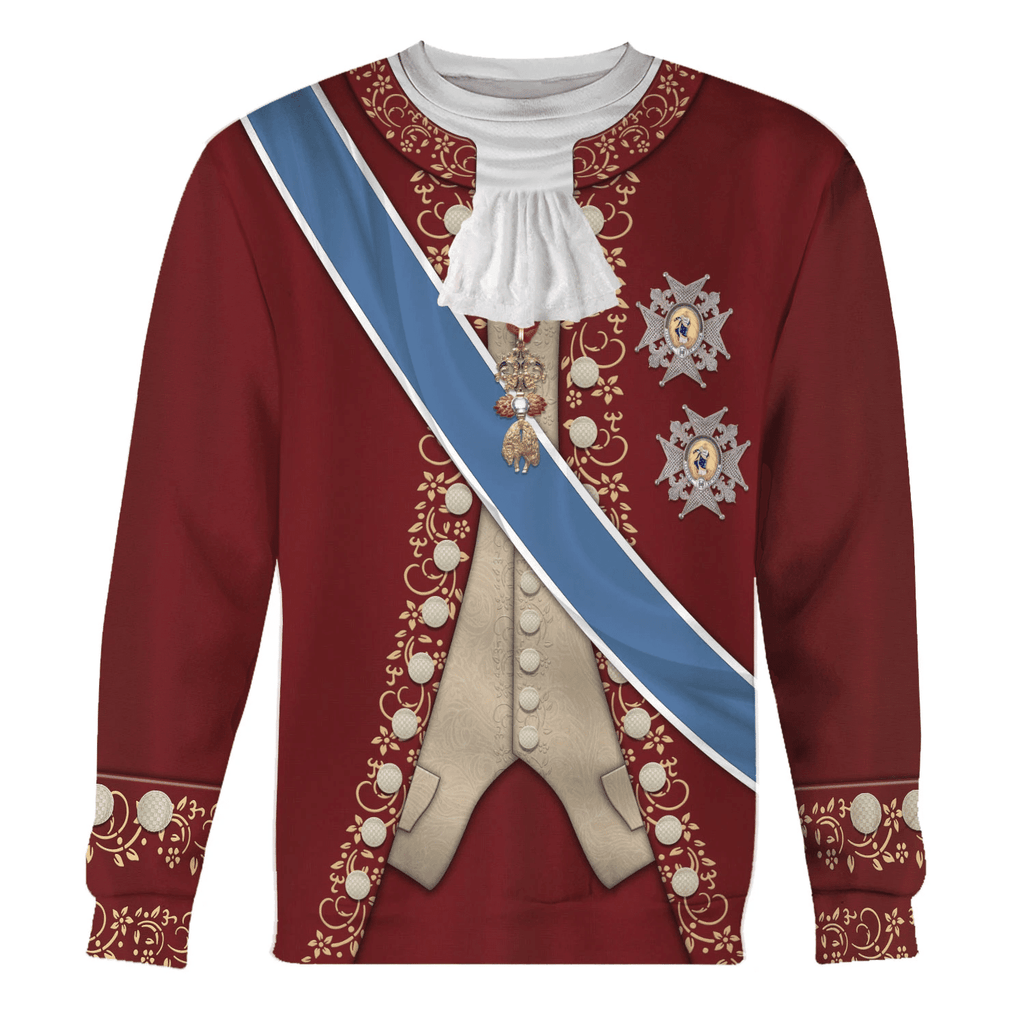 Gearhomie Charles III of Spain Costume Hoodie Sweatshirt T-Shirt Tracksuit - Gearhomie.com