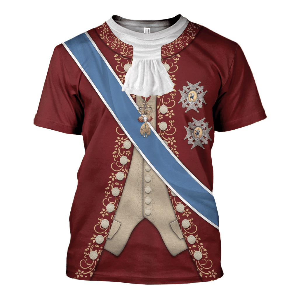 Gearhomie Charles III of Spain Costume Hoodie Sweatshirt T-Shirt Tracksuit - Gearhomie.com