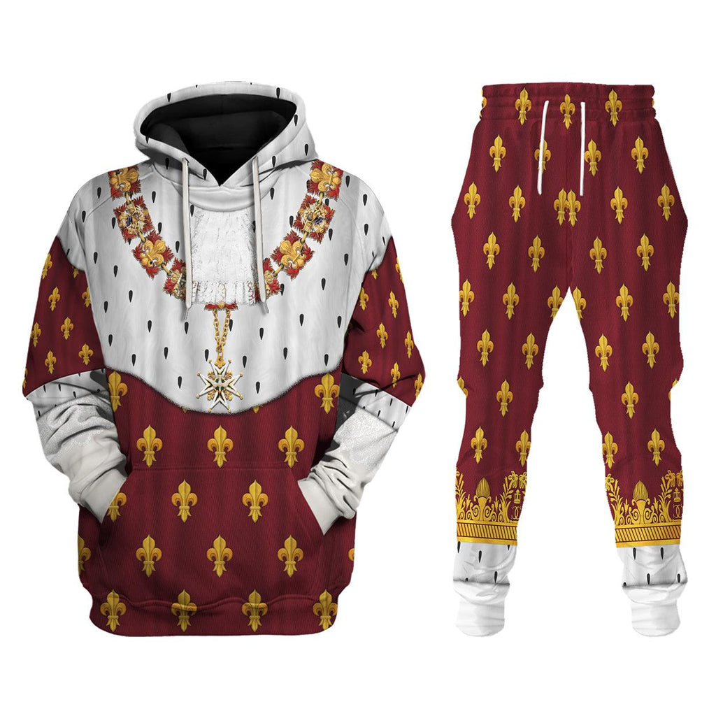 Gearhomie Charles X of France Coronation Robes Red Costume All Over Print Hoodie Sweatshirt T-Shirt Tracksuit - Gearhomie.com