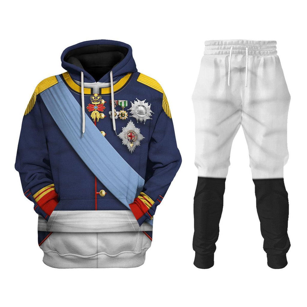 Gearhomie Charles X of France Uniform All Over Print Hoodie Sweatshirt T-Shirt Tracksuit - Gearhomie.com