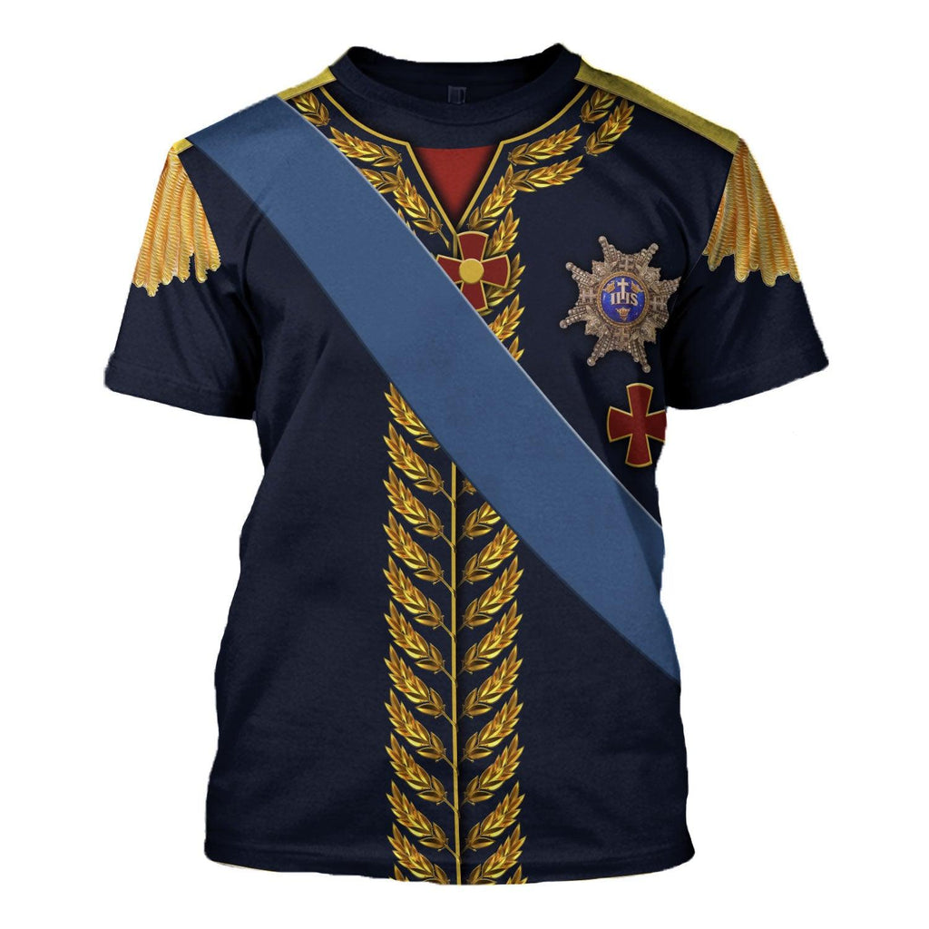 Gearhomie Charles XIV John of Sweden Marshal General in Napoleic War Historical Costume Hoodie Sweatshirt T-Shirt Tracksuit - Gearhomie.com