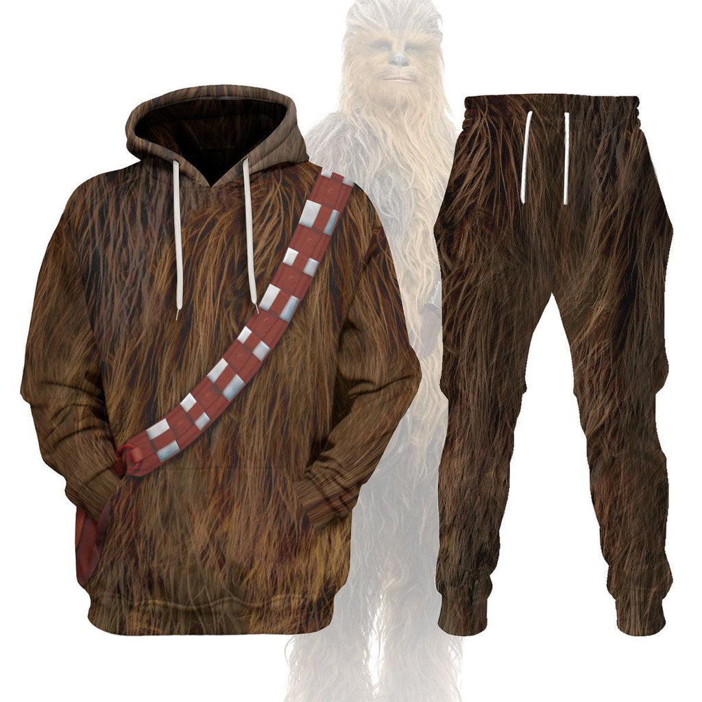 Gearhomie Chewbacca Costume Hoodie Sweatshirt T-Shirt - Gearhomie.com