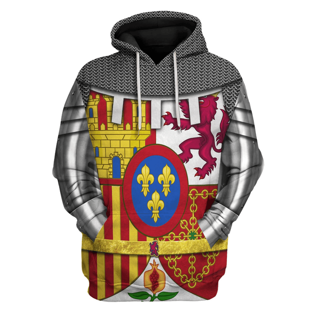 Gearhomie Coat Of Arms Of Spain Costume Hoodie Sweatshirt T-Shirt Tracksuit - Gearhomie.com