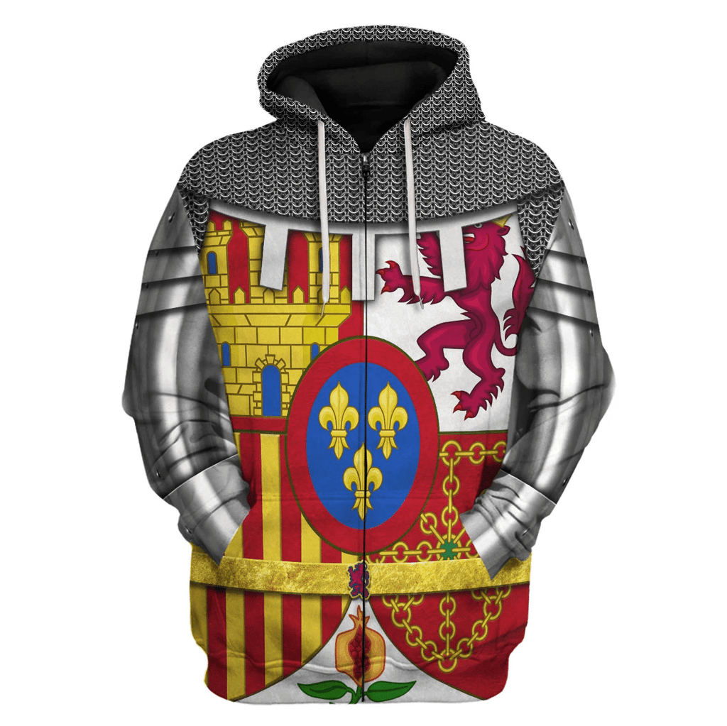 Gearhomie Coat Of Arms Of Spain Costume Hoodie Sweatshirt T-Shirt Tracksuit - Gearhomie.com