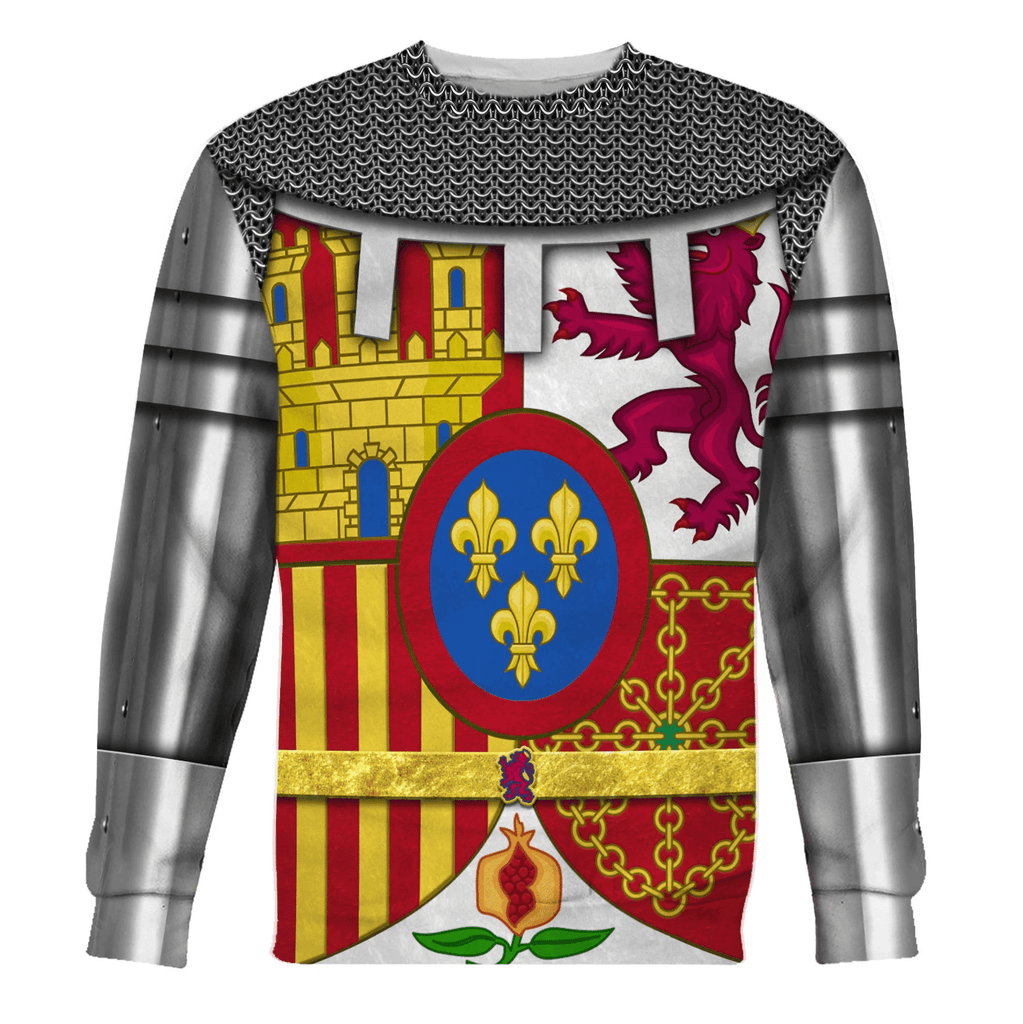 Gearhomie Coat Of Arms Of Spain Costume Hoodie Sweatshirt T-Shirt Tracksuit - Gearhomie.com