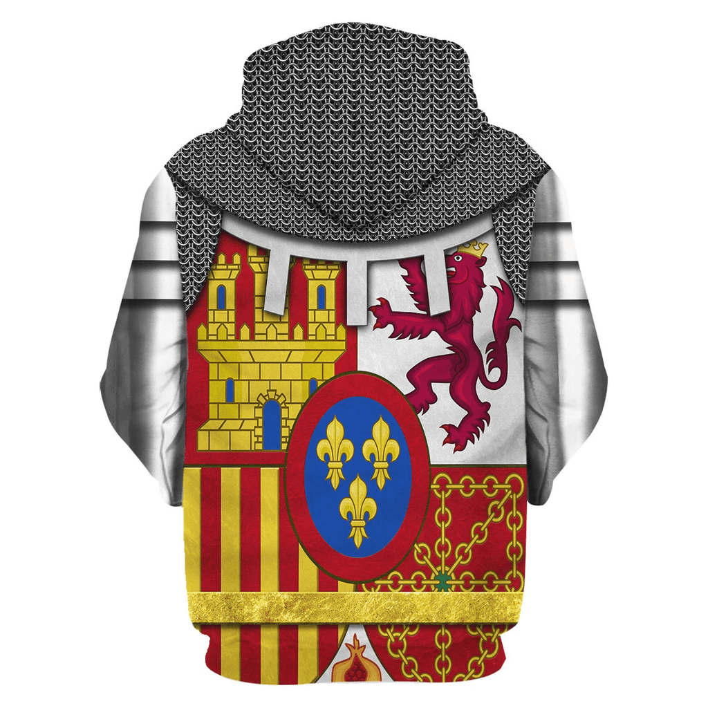 Gearhomie Coat Of Arms Of Spain Costume Hoodie Sweatshirt T-Shirt Tracksuit - Gearhomie.com