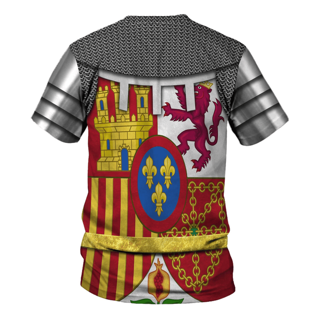 Gearhomie Coat Of Arms Of Spain Costume Hoodie Sweatshirt T-Shirt Tracksuit - Gearhomie.com