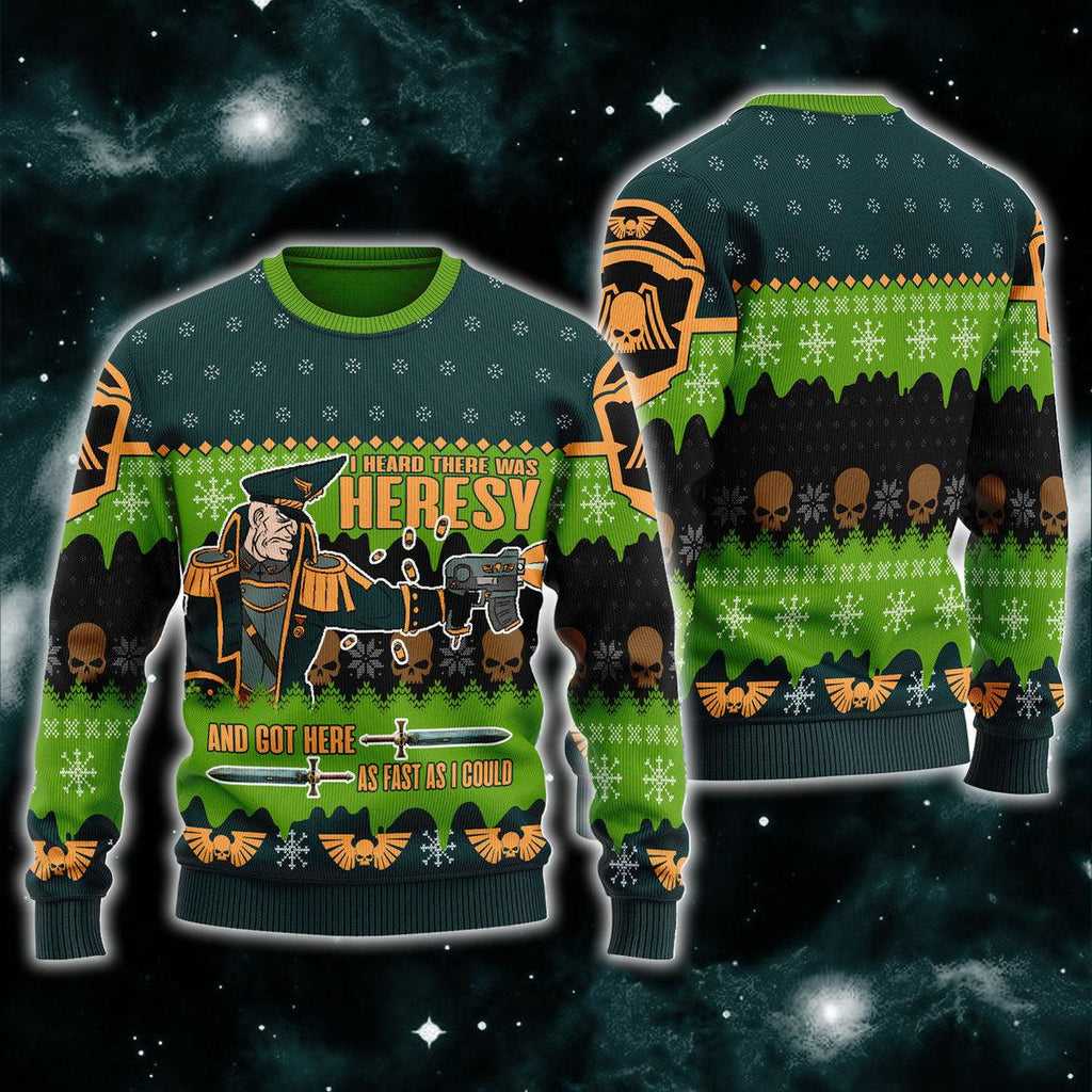 Gearhomie Colonel Commissar Ibram Gaunt Iconic Ugly Christmas Sweater - Gearhomie.com