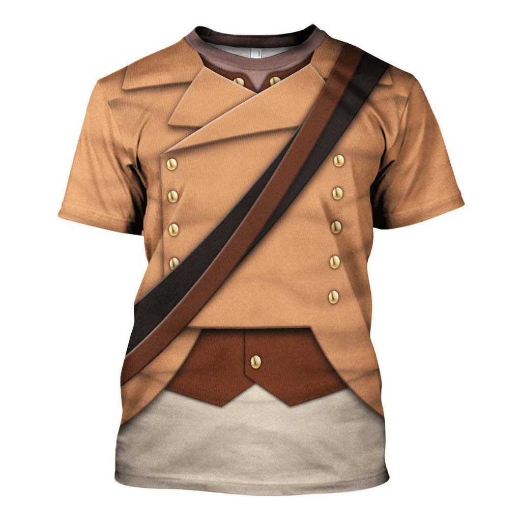 Gearhomie Colonial Militia-1776 Uniform All Over Print Hoodie Sweatshirt T-Shirt Tracksuit - Gearhomie.com