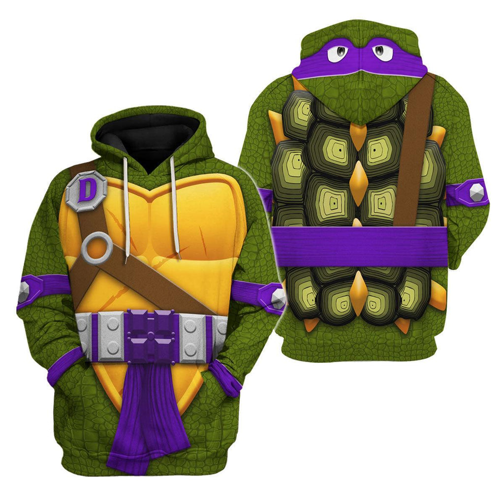 Gearhomie Donatello TMNT Costume Hoodie Sweatshirt T-Shirt Sweatpants - Gearhomie.com