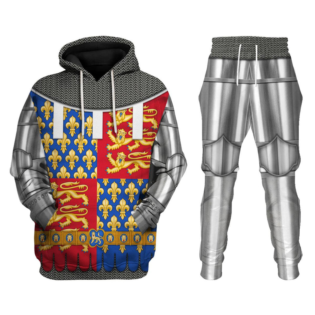 Gearhomie Edward the Black Prince Amour Knights Costume Hoodie Sweatshirt T-Shirt Tracksuit - Gearhomie.com