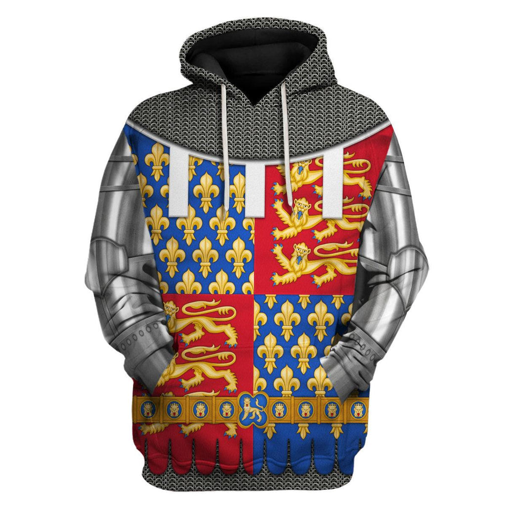 Gearhomie Edward the Black Prince Amour Knights Costume Hoodie Sweatshirt T-Shirt Tracksuit - Gearhomie.com