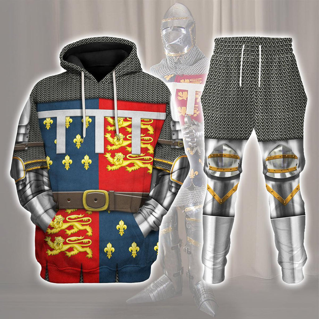 Gearhomie Edward The Black Prince- Battle of Poitiers- 1356 Costume Hoodie Sweatshirt T-Shirt Tracksuit - Gearhomie.com