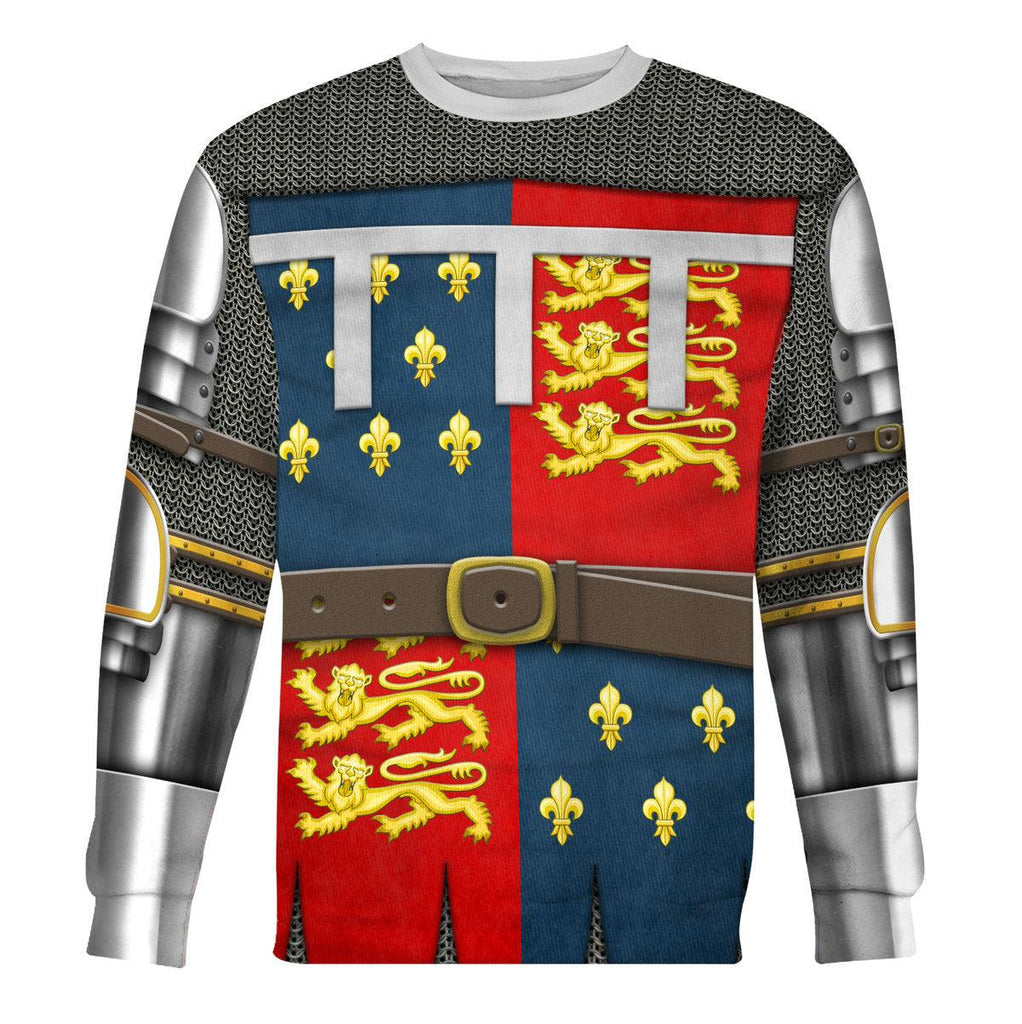 Gearhomie Edward The Black Prince- Battle of Poitiers- 1356 Costume Hoodie Sweatshirt T-Shirt Tracksuit - Gearhomie.com