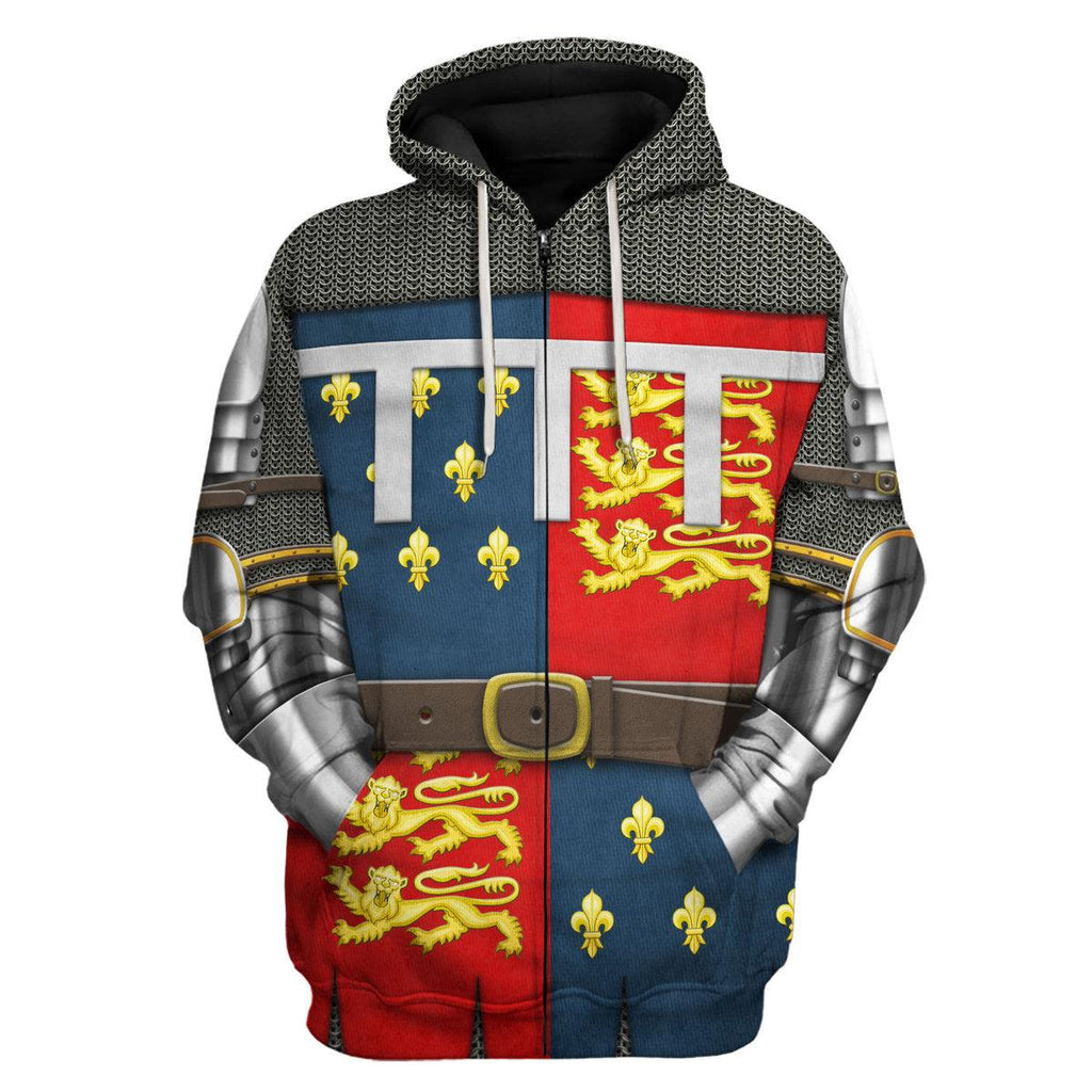 Gearhomie Edward The Black Prince- Battle of Poitiers- 1356 Costume Hoodie Sweatshirt T-Shirt Tracksuit - Gearhomie.com