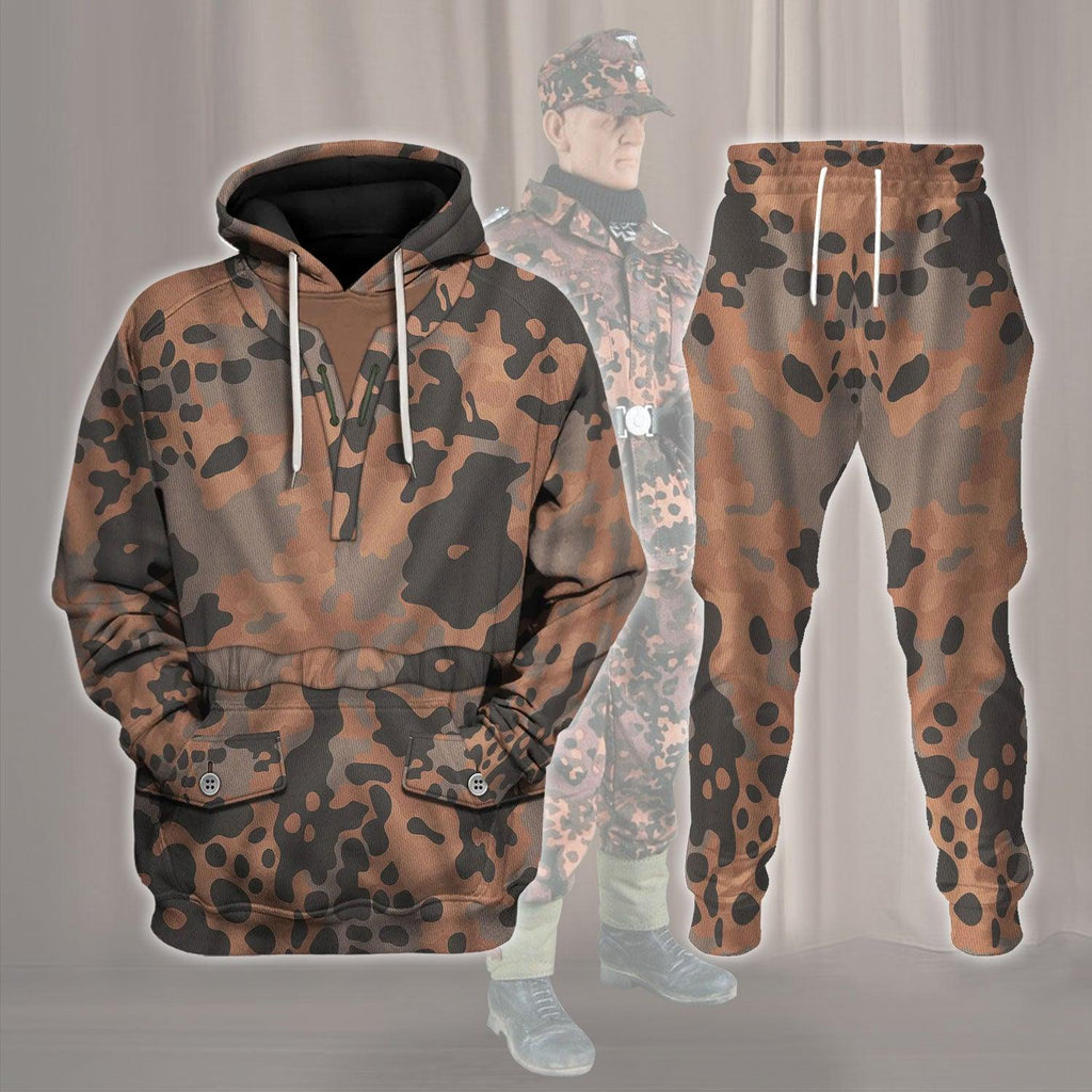 Gearhomie Eichenlaubmuster World War II Costume Hoodie Sweatshirt T-Shirt Tracksuit - Gearhomie.com